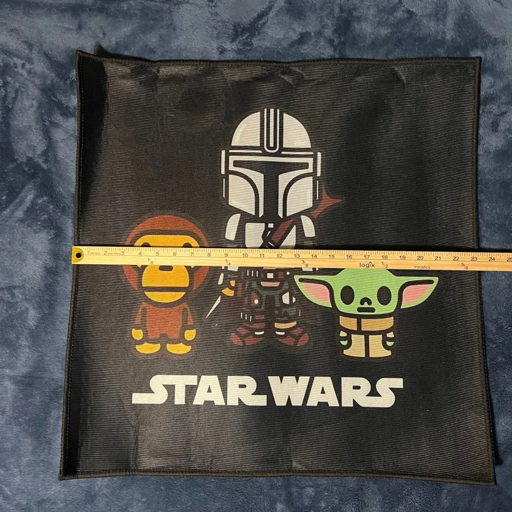Star Wars x Baby Milo Custom Rug with Yoda Mandalorian and Baby‎ Milo